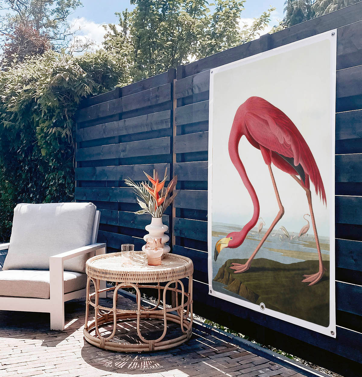 HIP ORGNL American Flamingo Garden Tuinposter