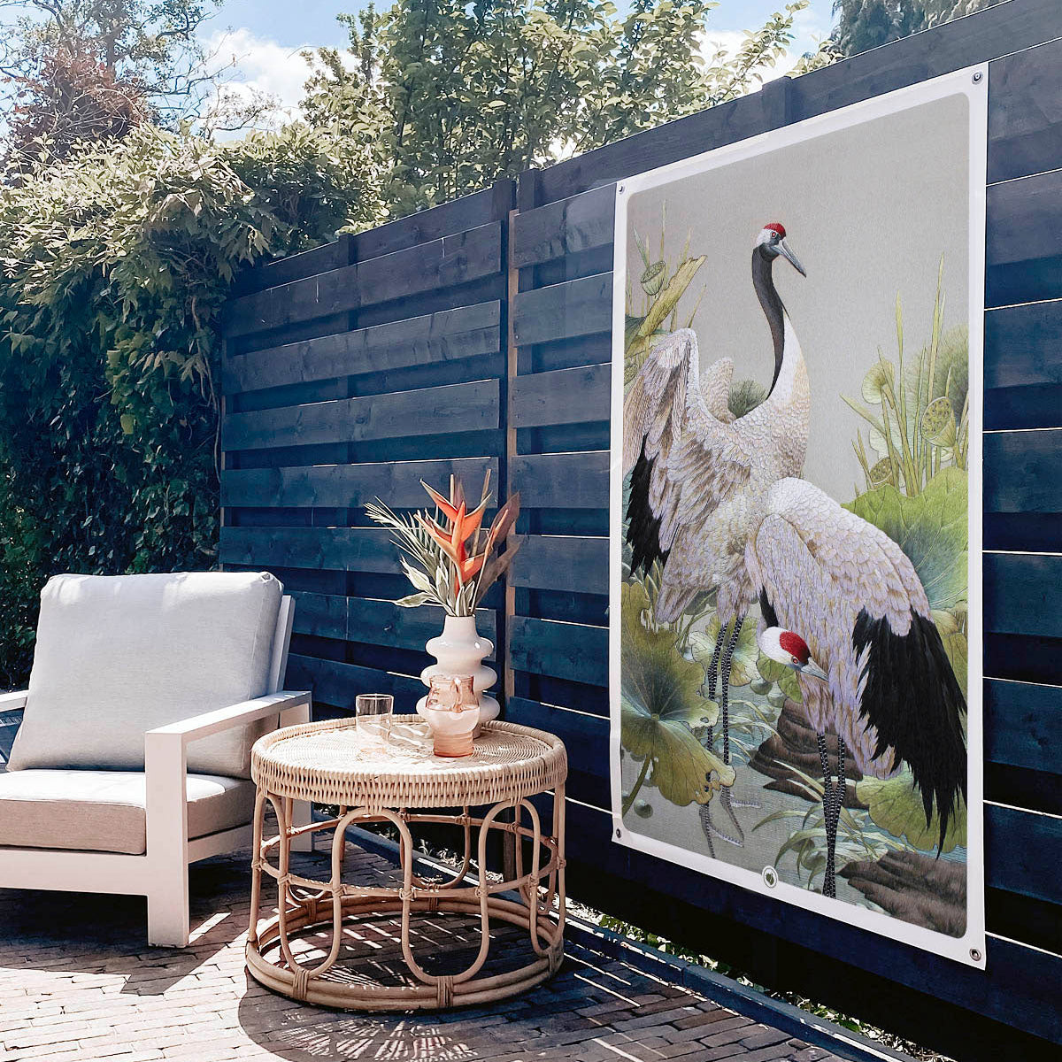 HIP ORGNL Japanese Cranes Tuinposter