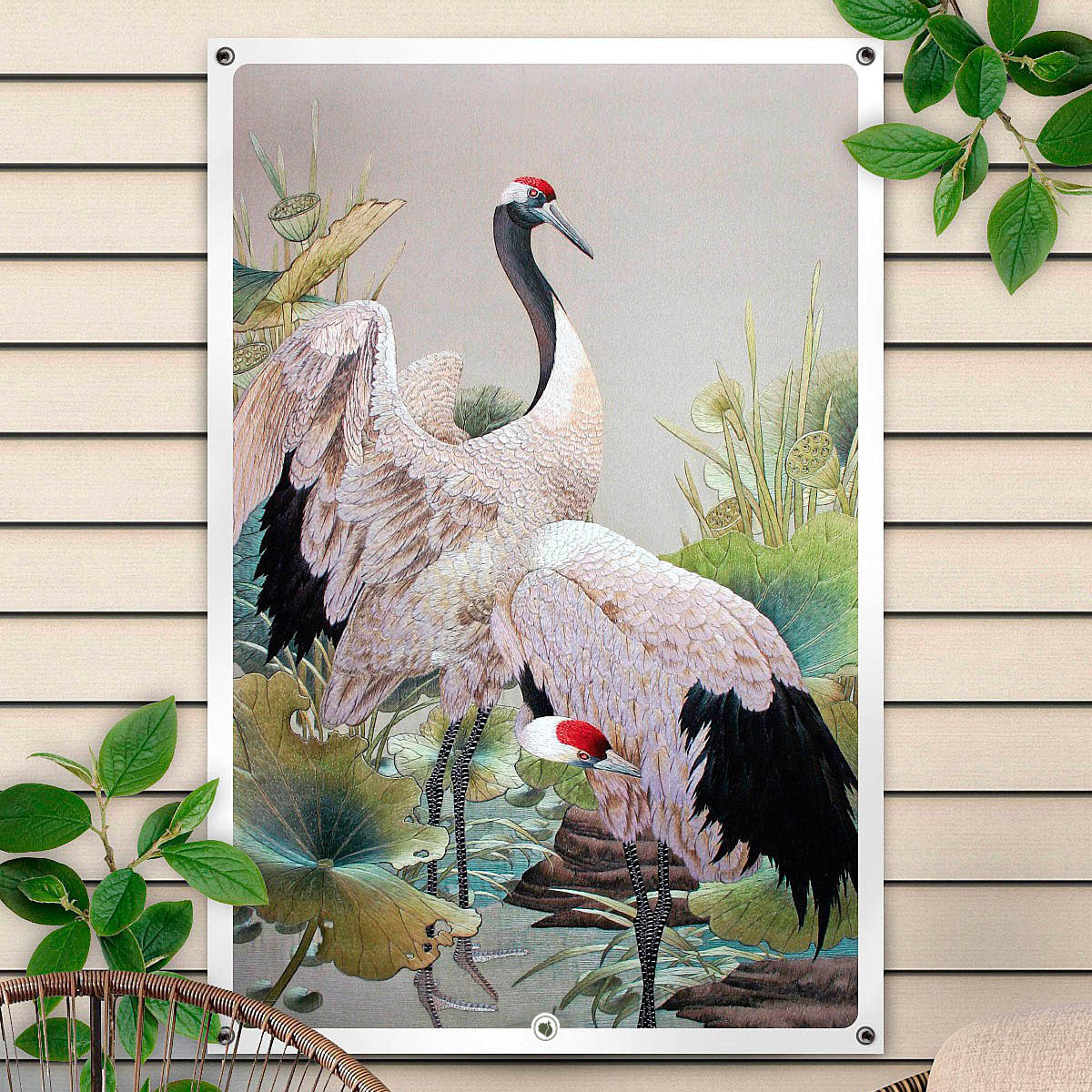 HIP ORGNL Japanese Cranes Tuinposter