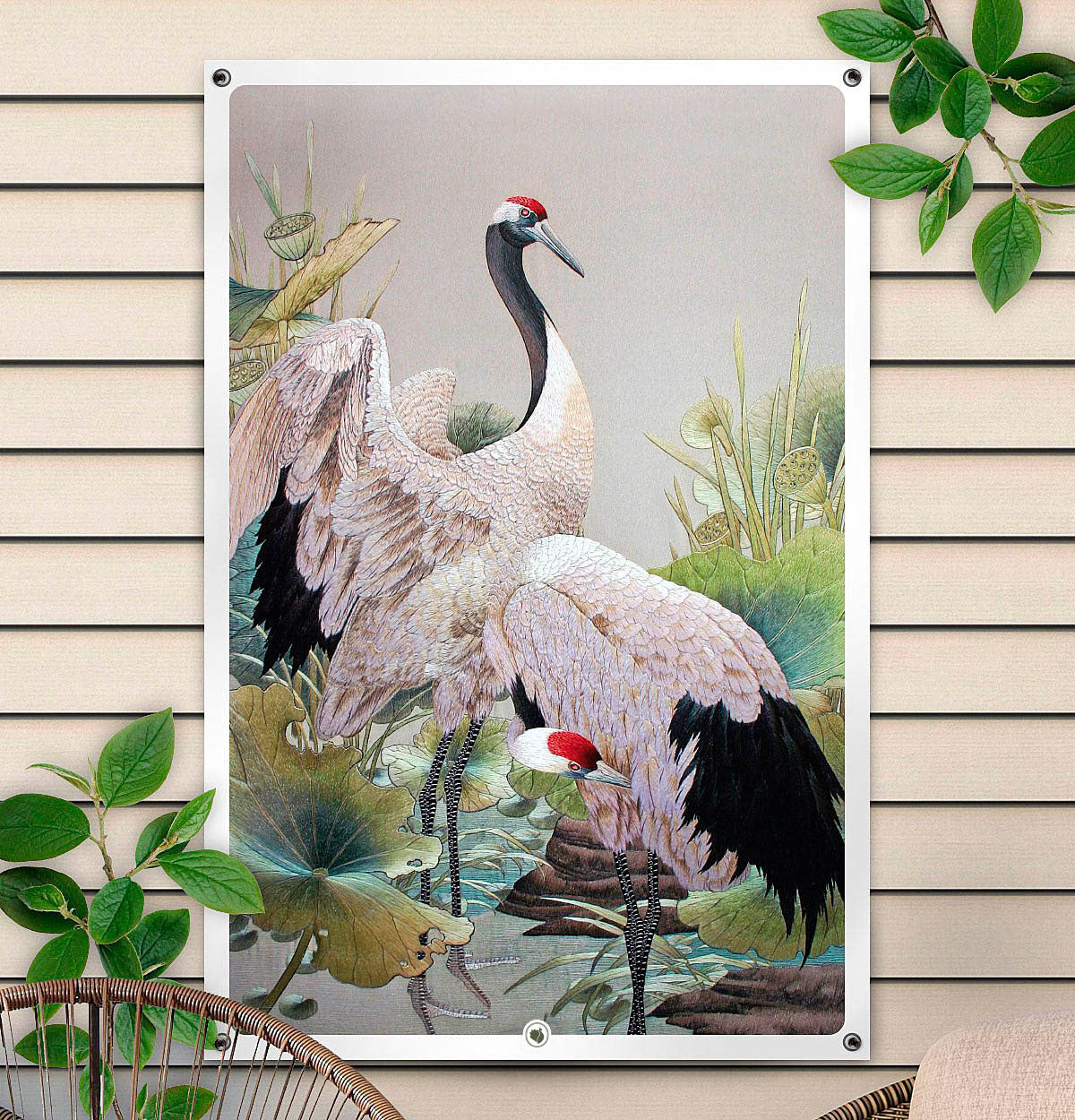 HIP ORGNL Japanese Cranes Tuinposter