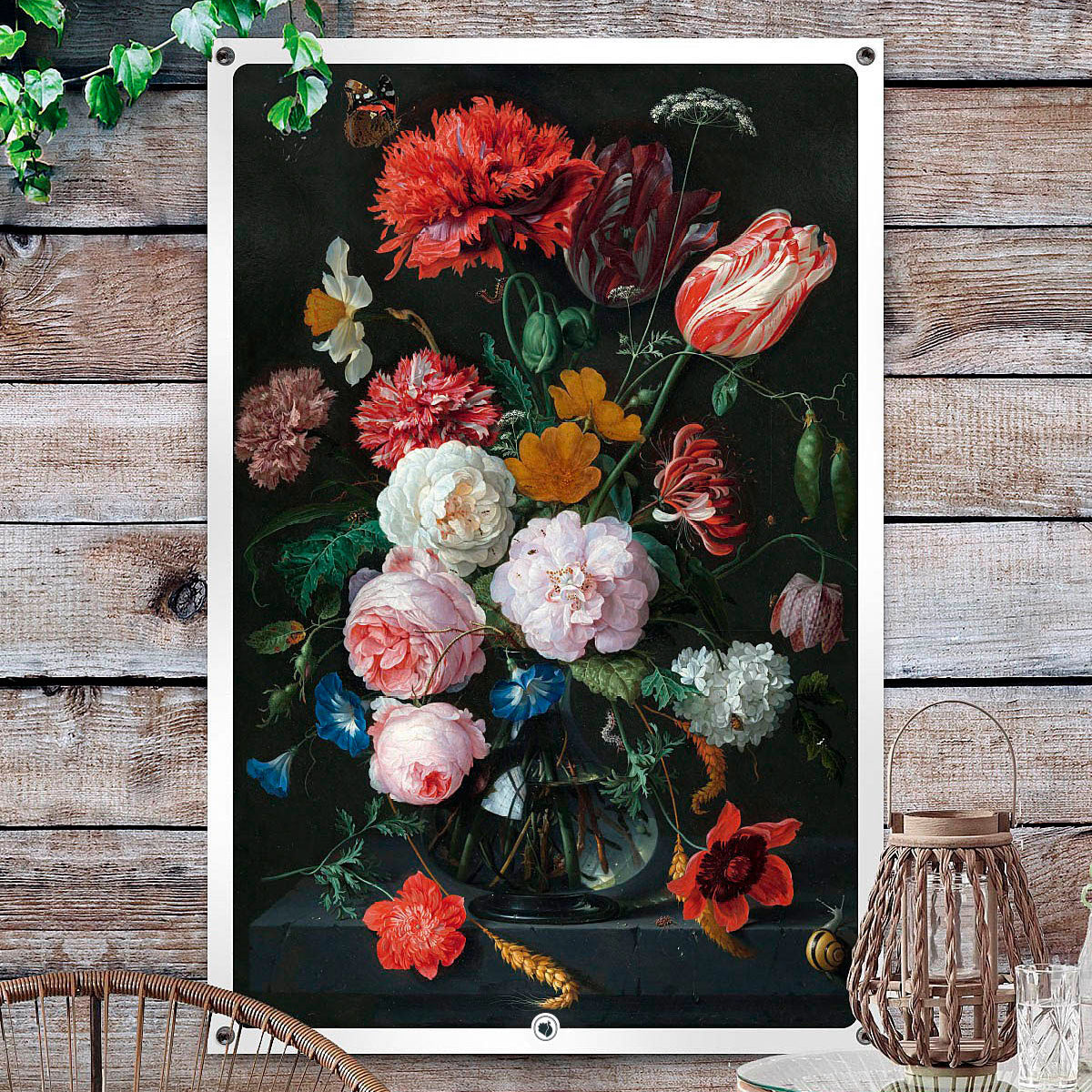 HIP ORGNL Stilleven met bloemen in een glazen vaas Garden Side