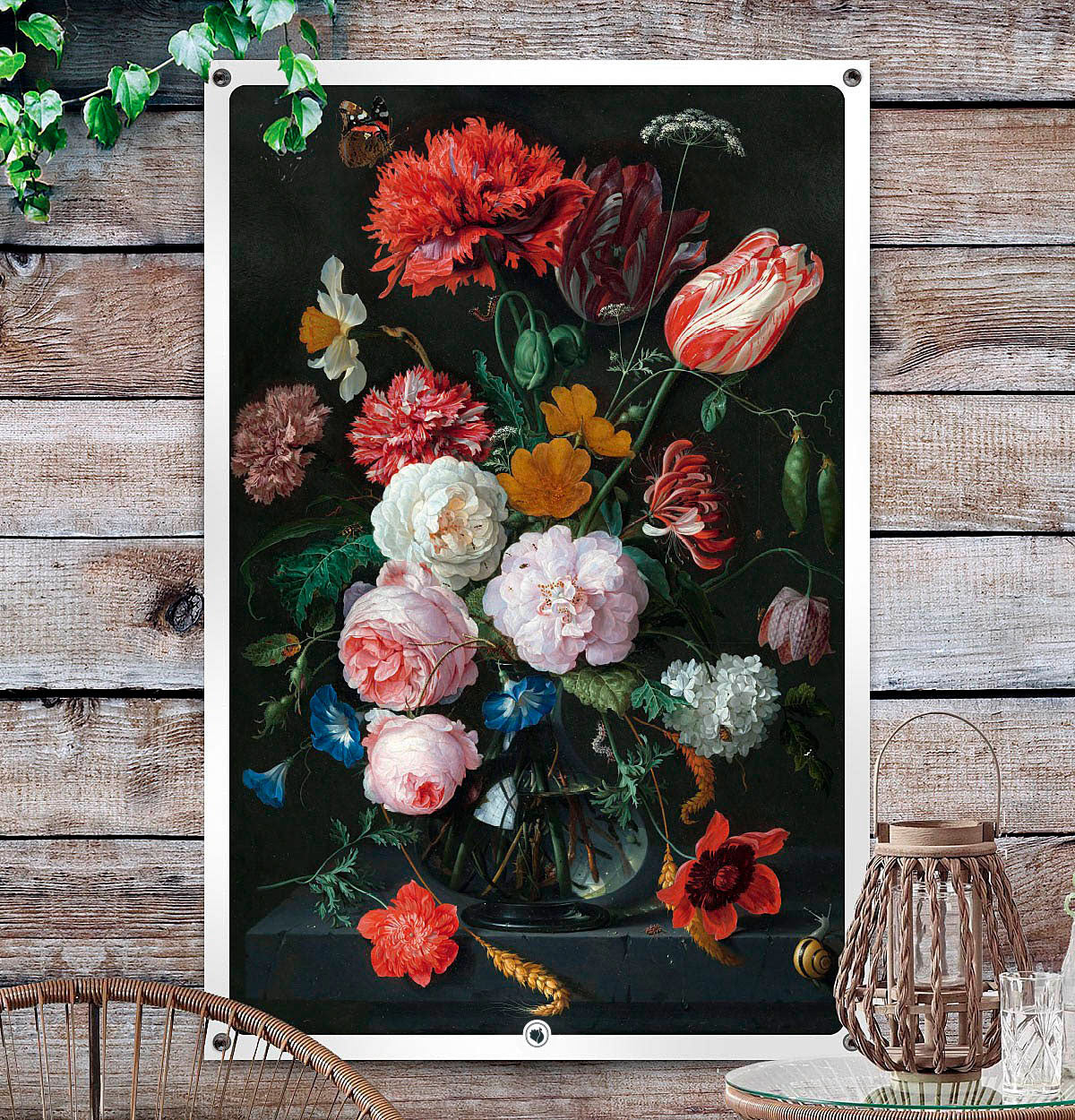 HIP ORGNL Stilleven met bloemen in een glazen vaas Garden Side