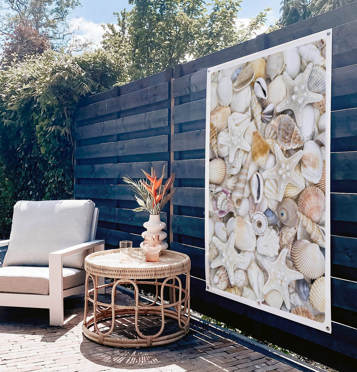 Vierkante poster met Treasure of Shells