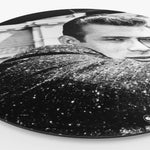 Wandcirkel zij aanzicht met daarop een iconisch portret van James Dean