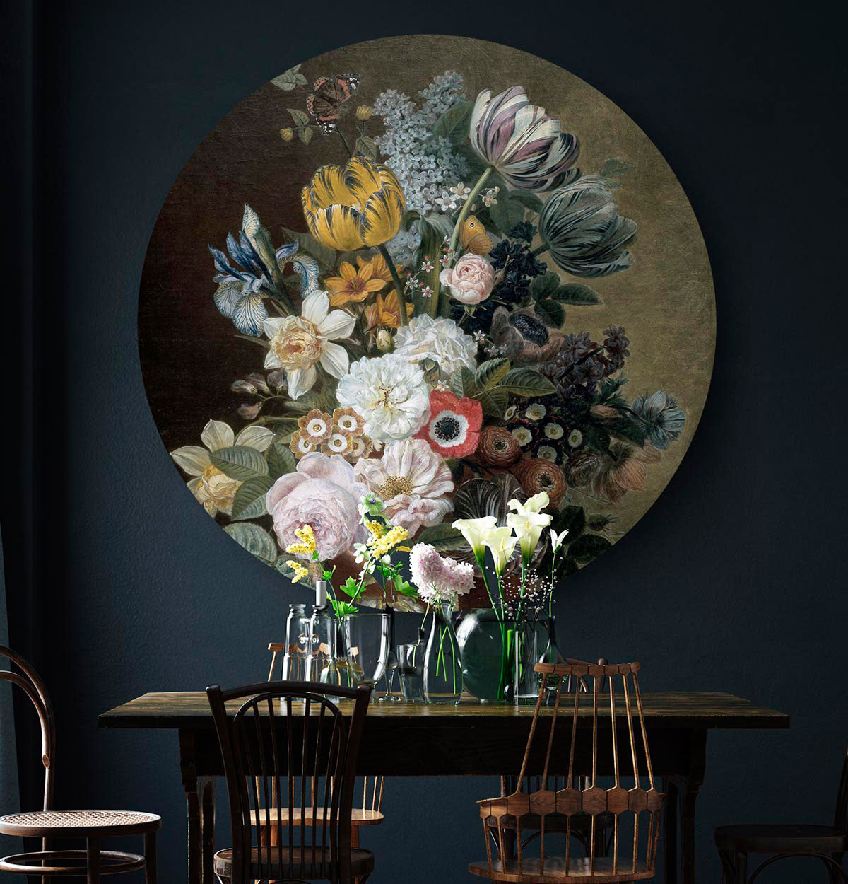 Wandcirkel HIPORGNL-stilleven-met-bloemen-eelkema-wanddecoratie