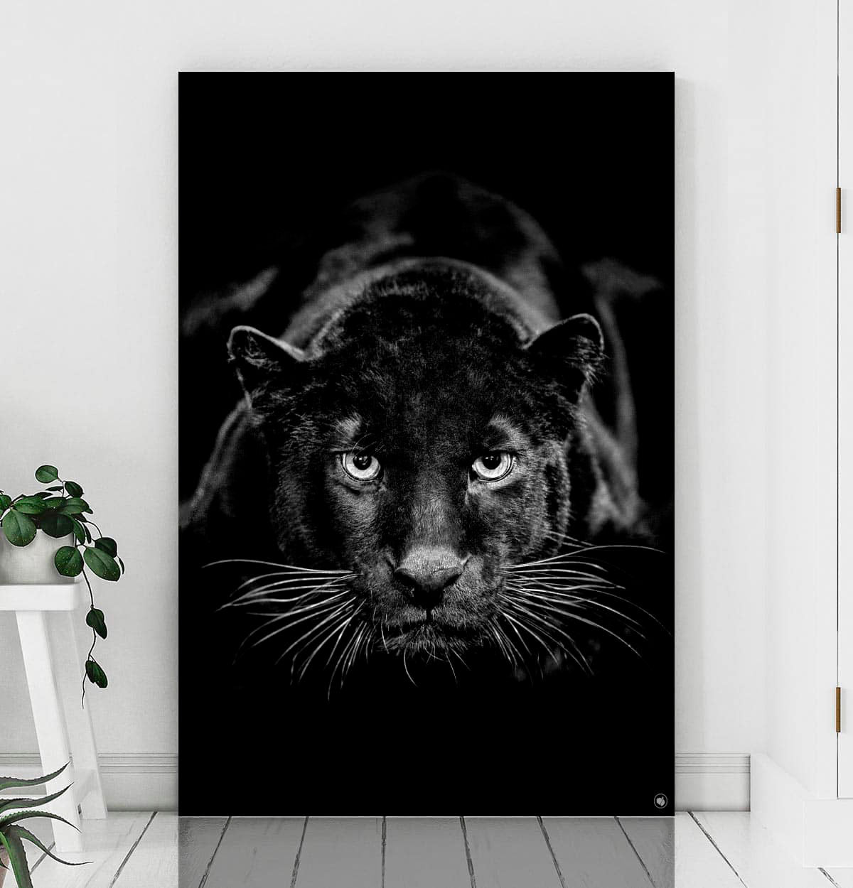 Vierkante wanddecoratie HIPORGNL_Animals_BlackPanther_Front
