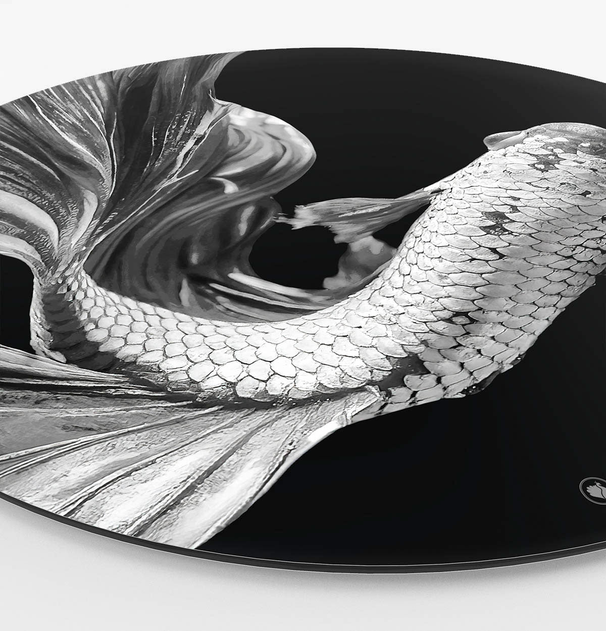 Wandcirkel HIPORGNL_Animals_Rond_Fish-Side