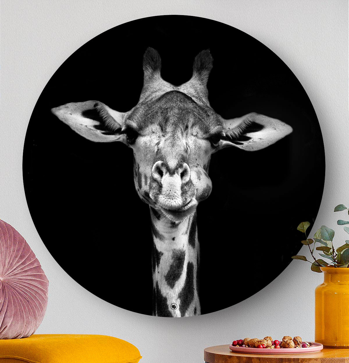 Wandcirkel HIPORGNL_Animals_Rond_Giraf_Front
