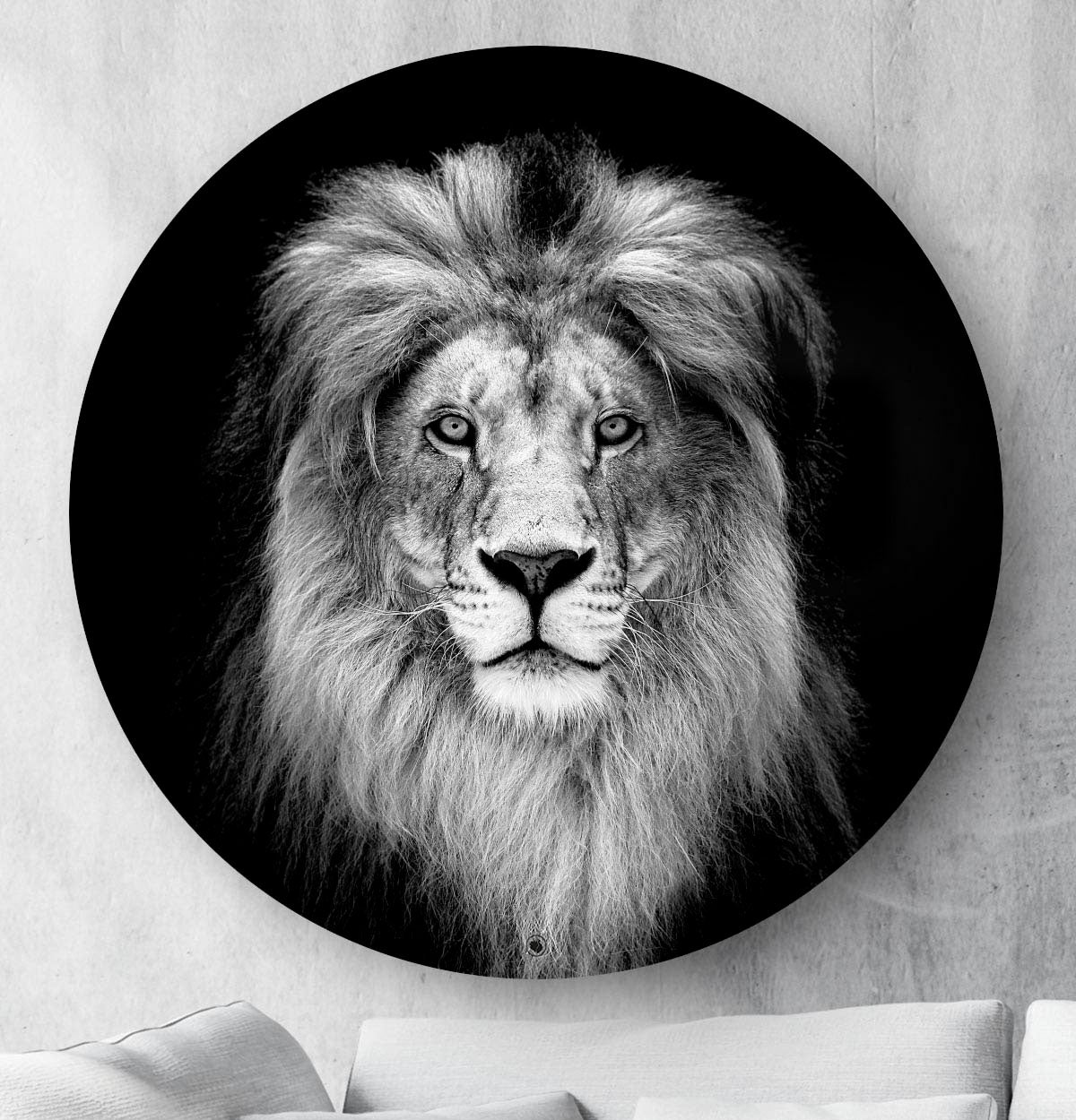 Wandcirkel HIPORGNL_Animals_Rond_Lion_Front