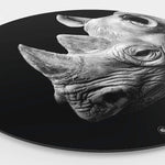 Wandcirkel HIPORGNL_Animals_Rond_Rhino_Side