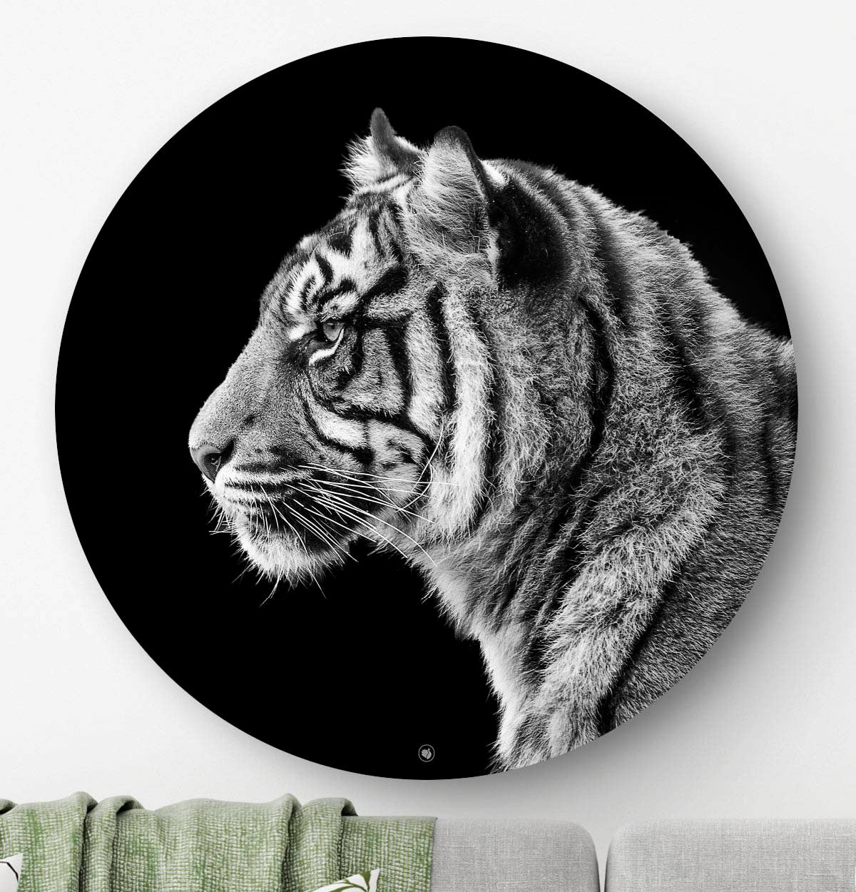 Wandcirkel HIPORGNL_Animals_Rond_Tiger_Front