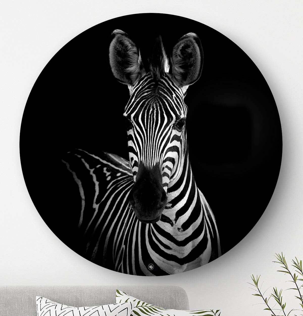 Wandcirkel HIPORGNL_Animals_Rond_Zebra_Front