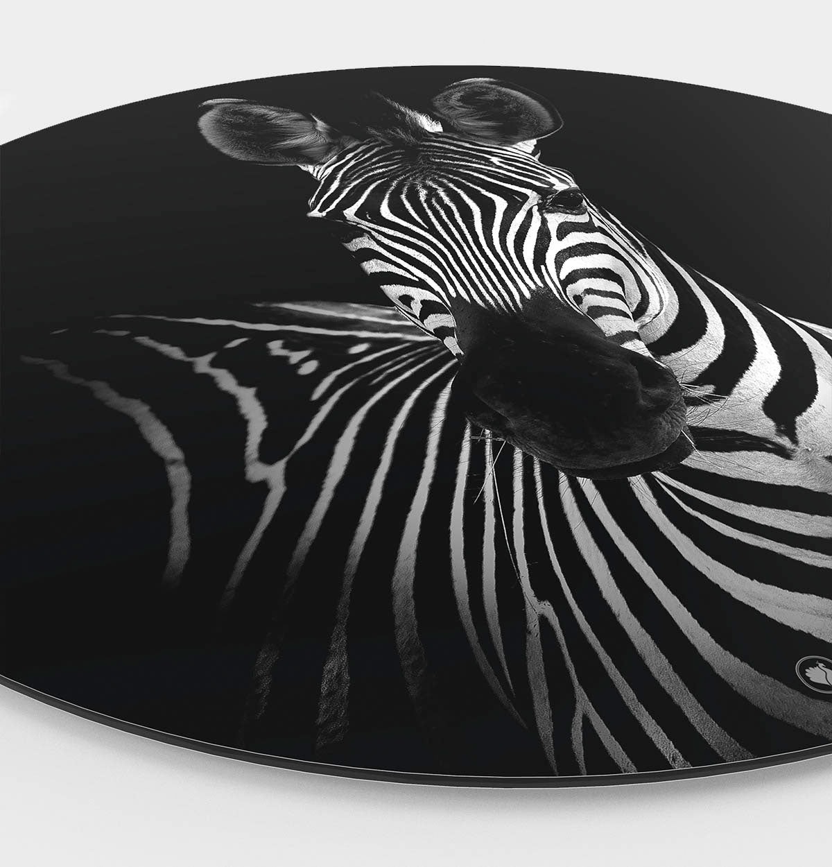 Wandcirkel HIPORGNL_Animals_Rond_Zebra_Side