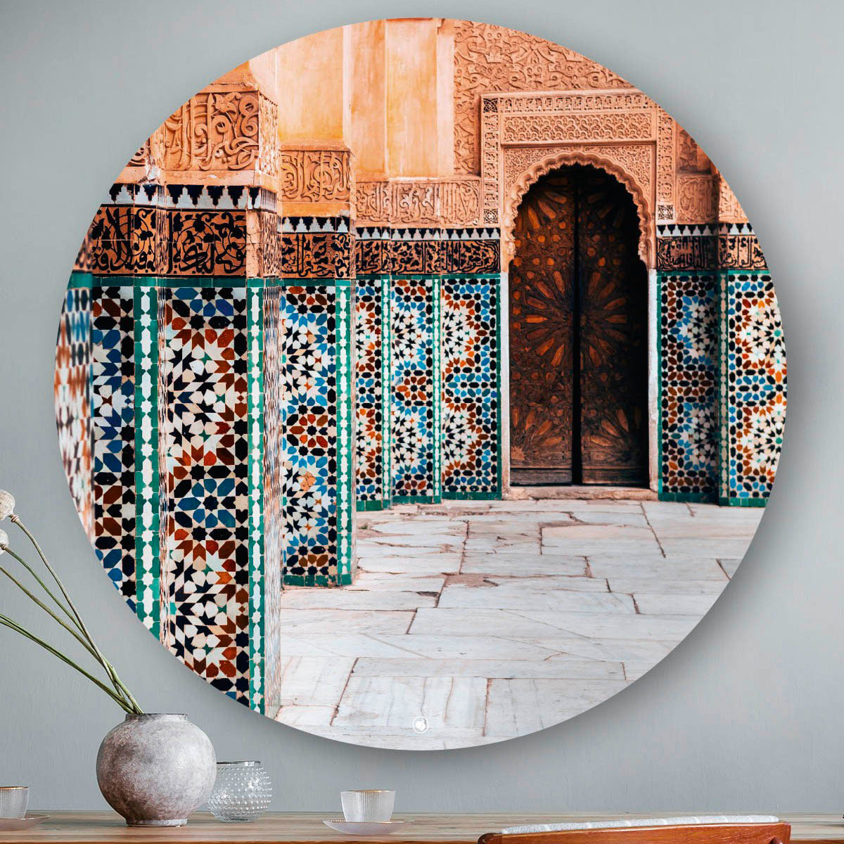 Wanddecoratie met architecture in marrakesh.
