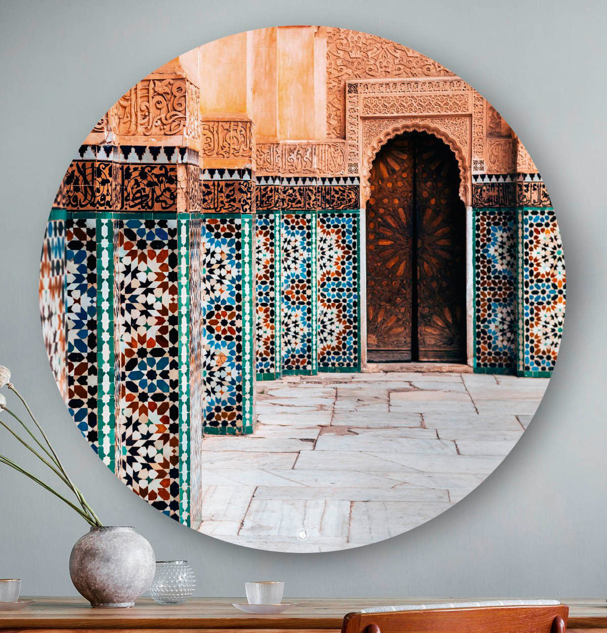 Wanddecoratie met architecture in marrakesh.