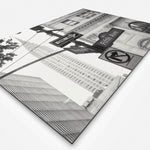 Vierkante wanddecoratie van Fifth Avenue in zwart-wit.