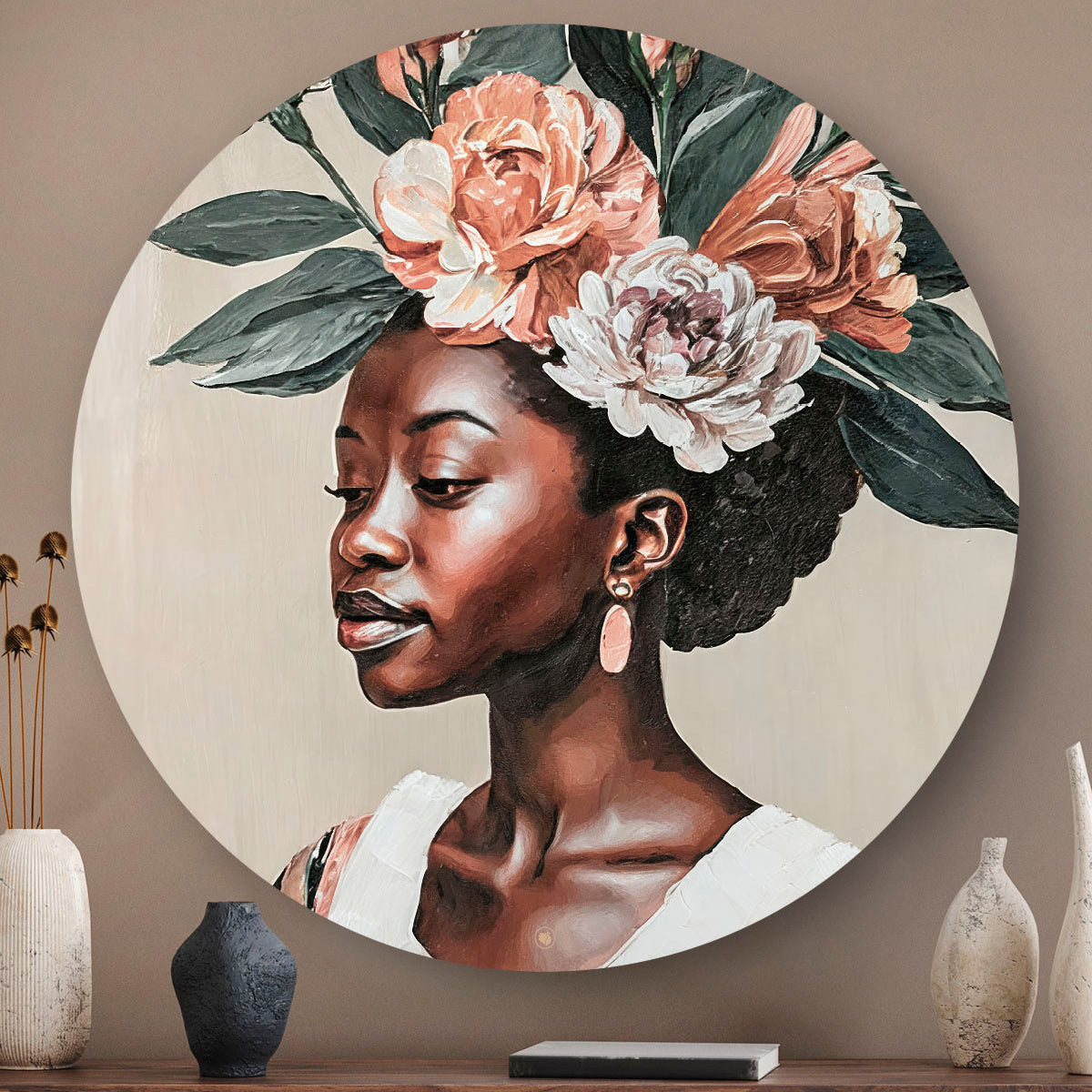HIPORGNL_Majestic_Woman_Blooming_Aura_Round_Front