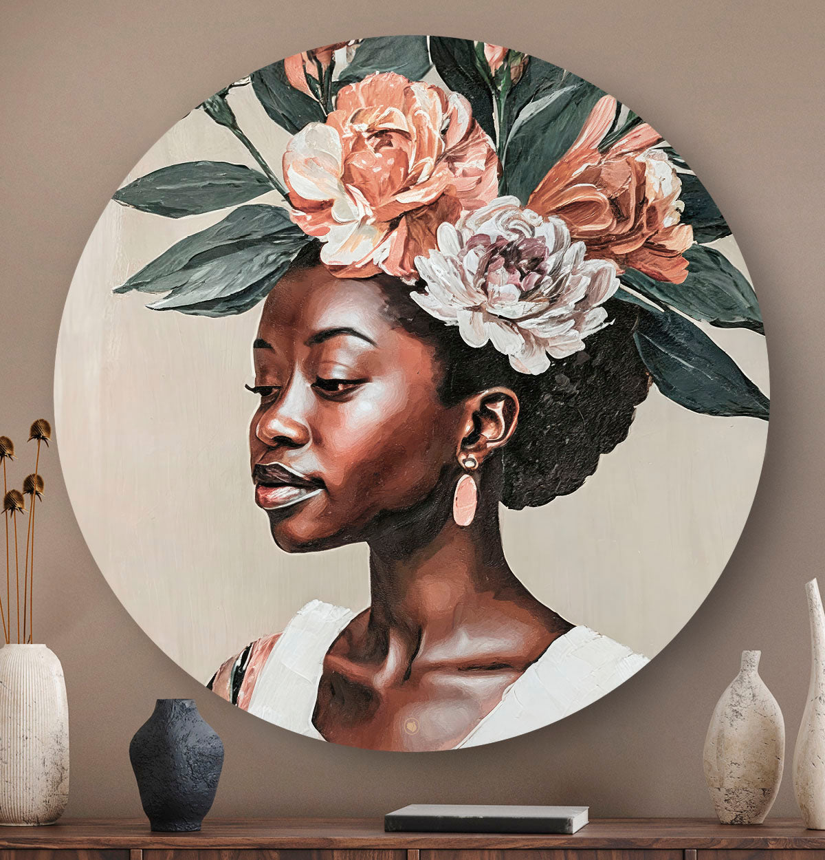 HIPORGNL_Majestic_Woman_Blooming_Aura_Round_Front