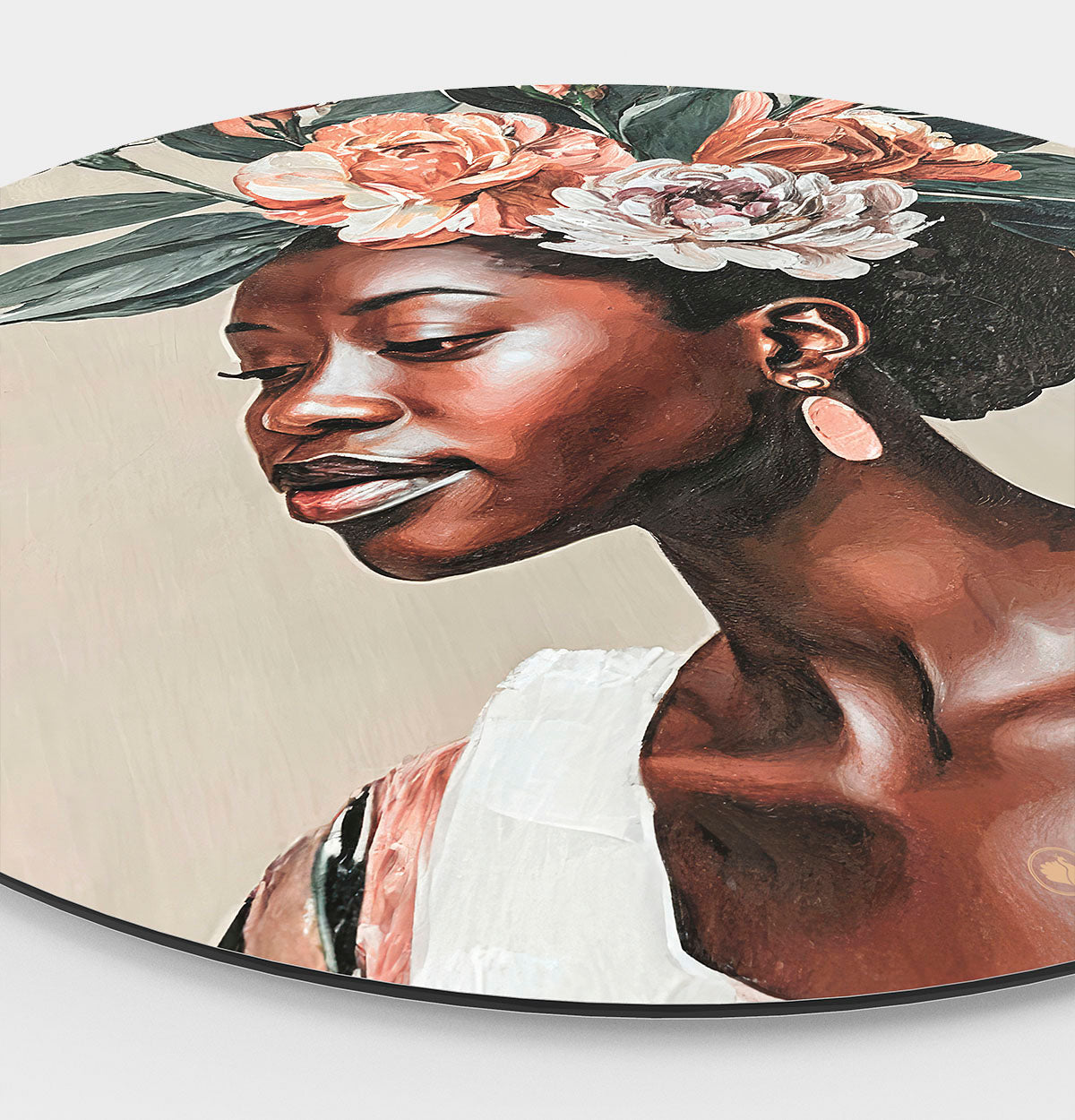 HIPORGNL_Majestic_Woman_Blooming_Aura_Round_Side
