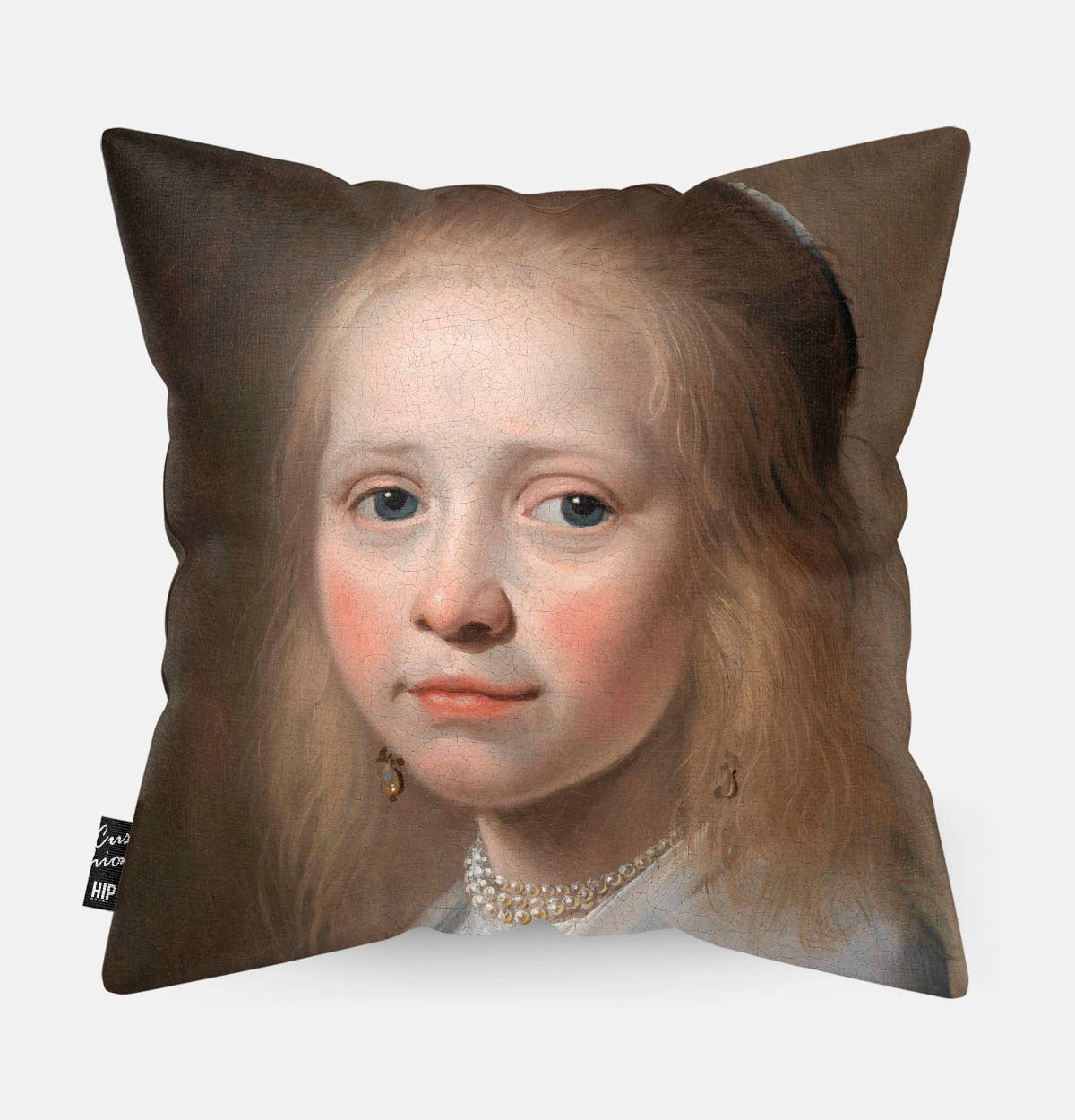 Kussen met Meisje in het blauw.