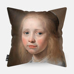 Kussen met Meisje in het blauw.