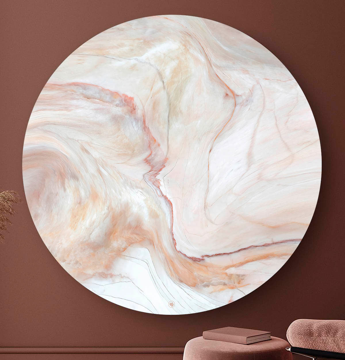 HIP ORGNL Naturals Coral Marble Wandcirkel