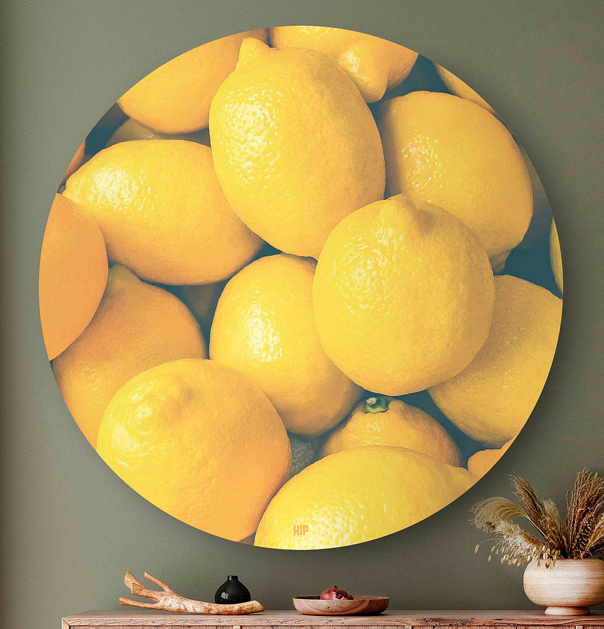 HIP ORGNL Lemons Wandcirkel