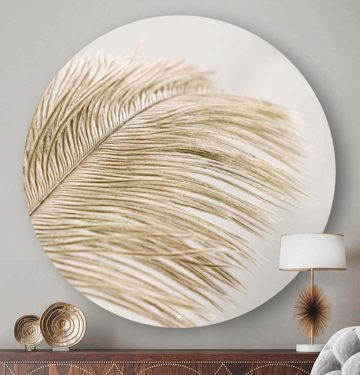 HIP ORGNL Naturals Ostrich Feather Front
