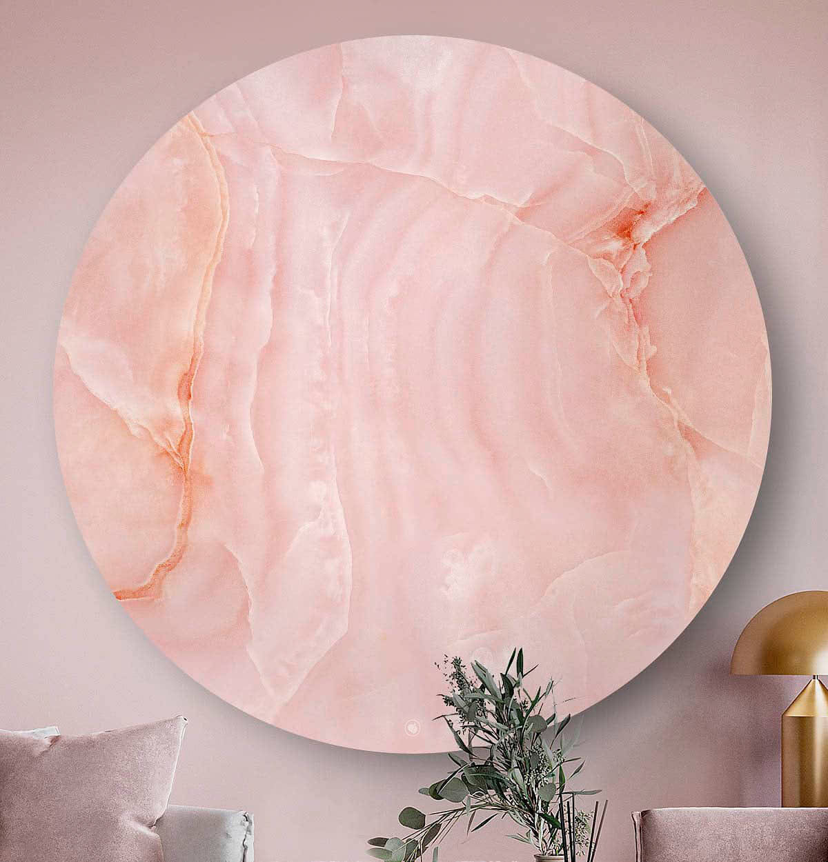 HIP ORGNL Naturals Rose Marble Wandcircle