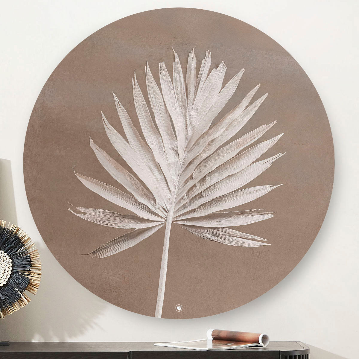 HIPORGNL_Pure_Dried_Palmlette_Round_Front