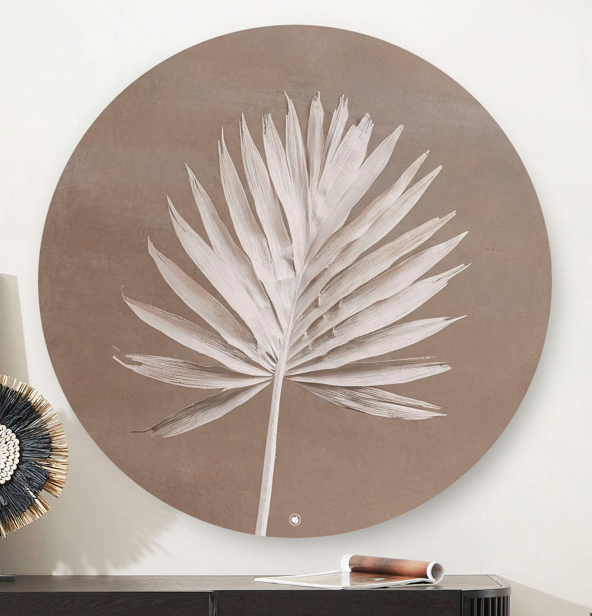 HIPORGNL_Pure_Dried_Palmlette_Round_Front