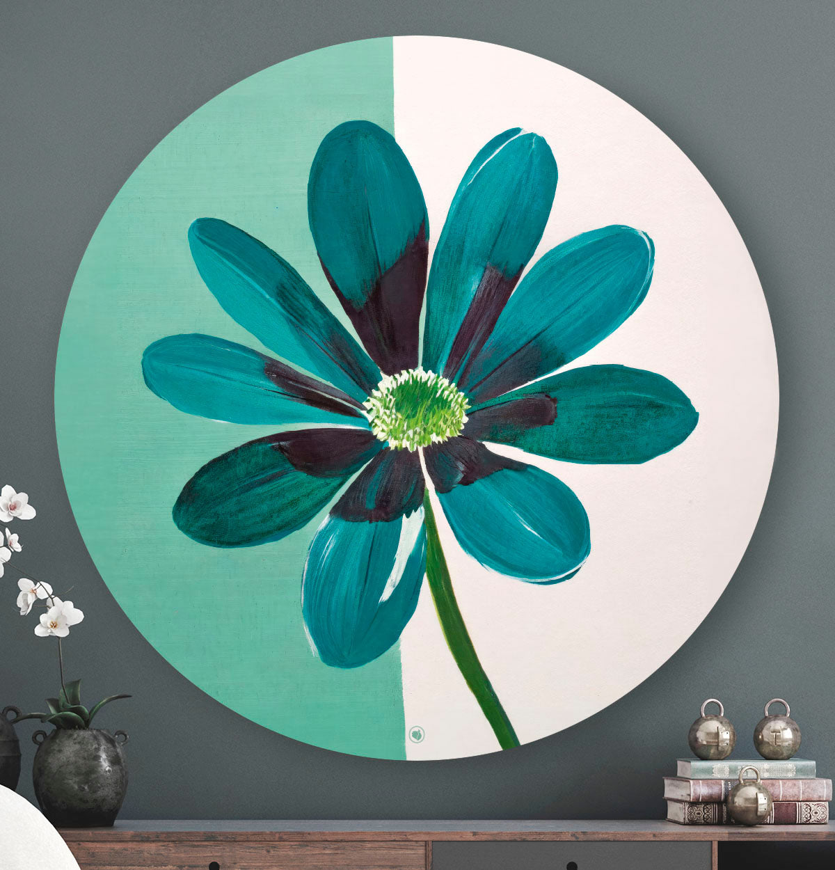 HIPORGNL_Teal_Flower_Whispers_Round_Front