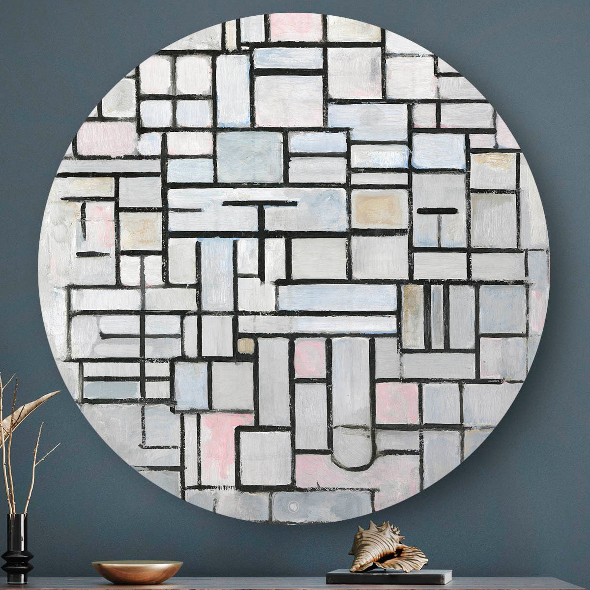 Wandcirkel HIP ORGNL Compositie No. IV Mondriaan