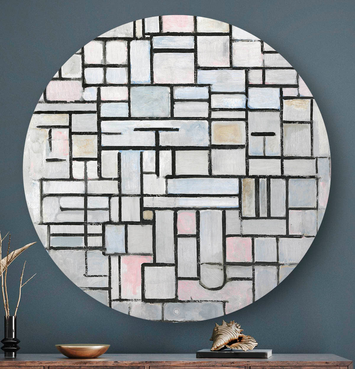 Wandcirkel HIP ORGNL Compositie No. IV Mondriaan