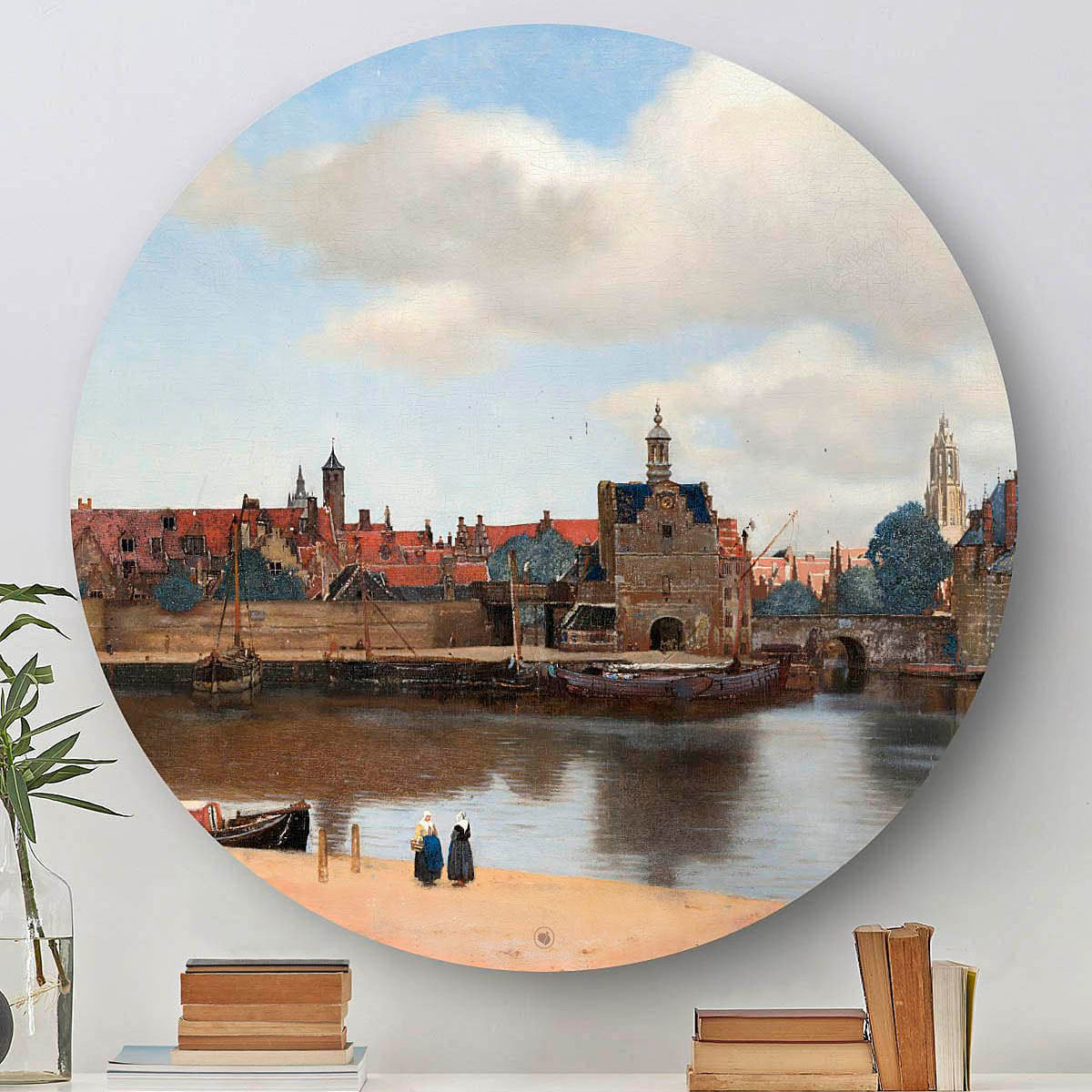 Wandcirkel HIP ORGNL Gezicht op Delft