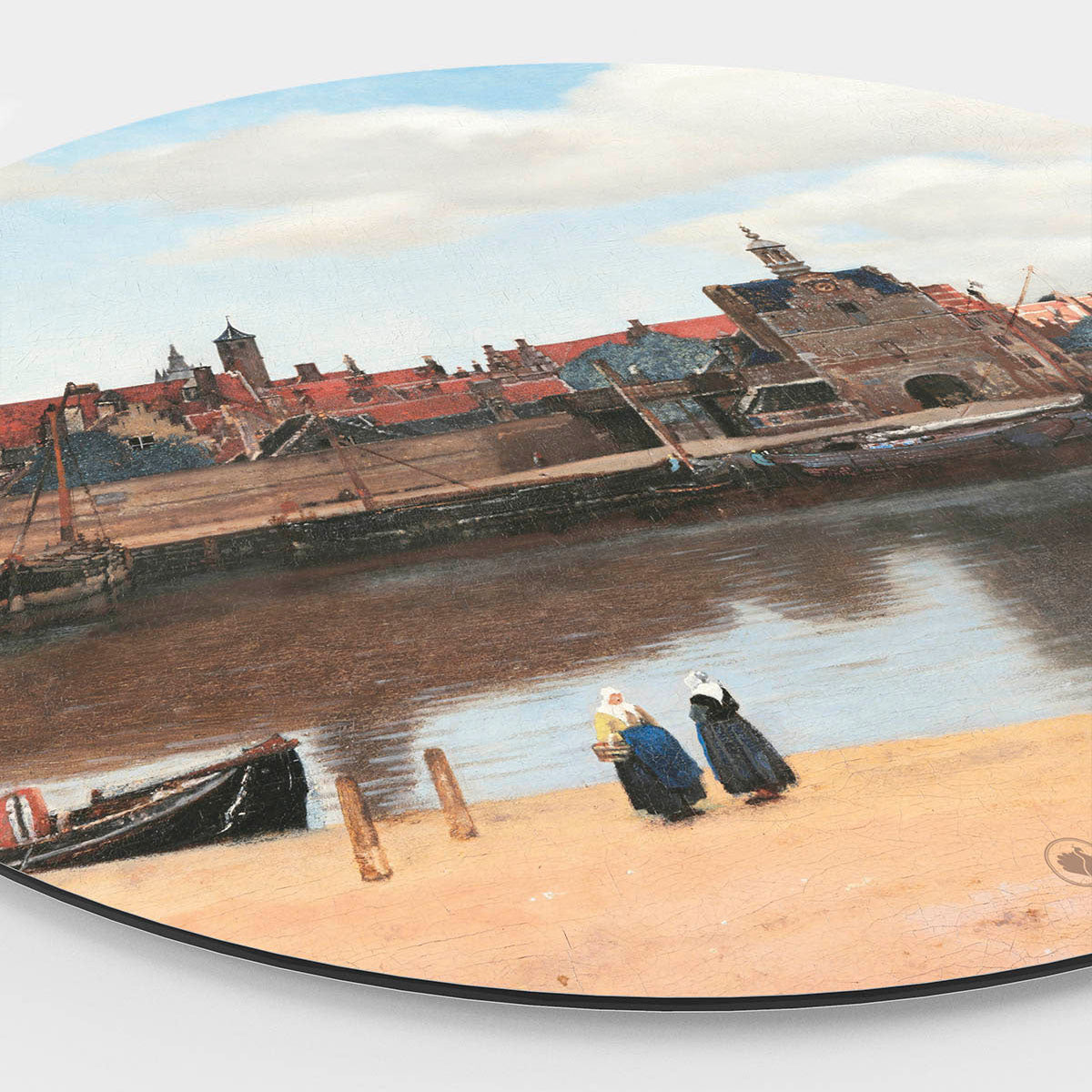 Wandcirkel HIP ORGNL Gezicht op Delft Side