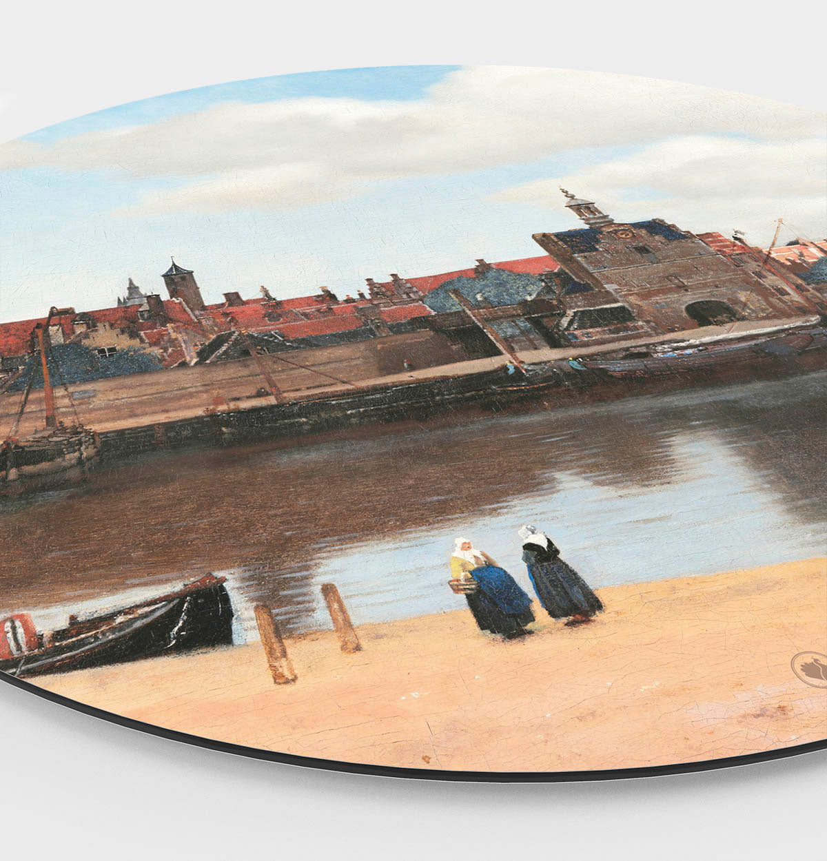 Wandcirkel HIP ORGNL Gezicht op Delft Side