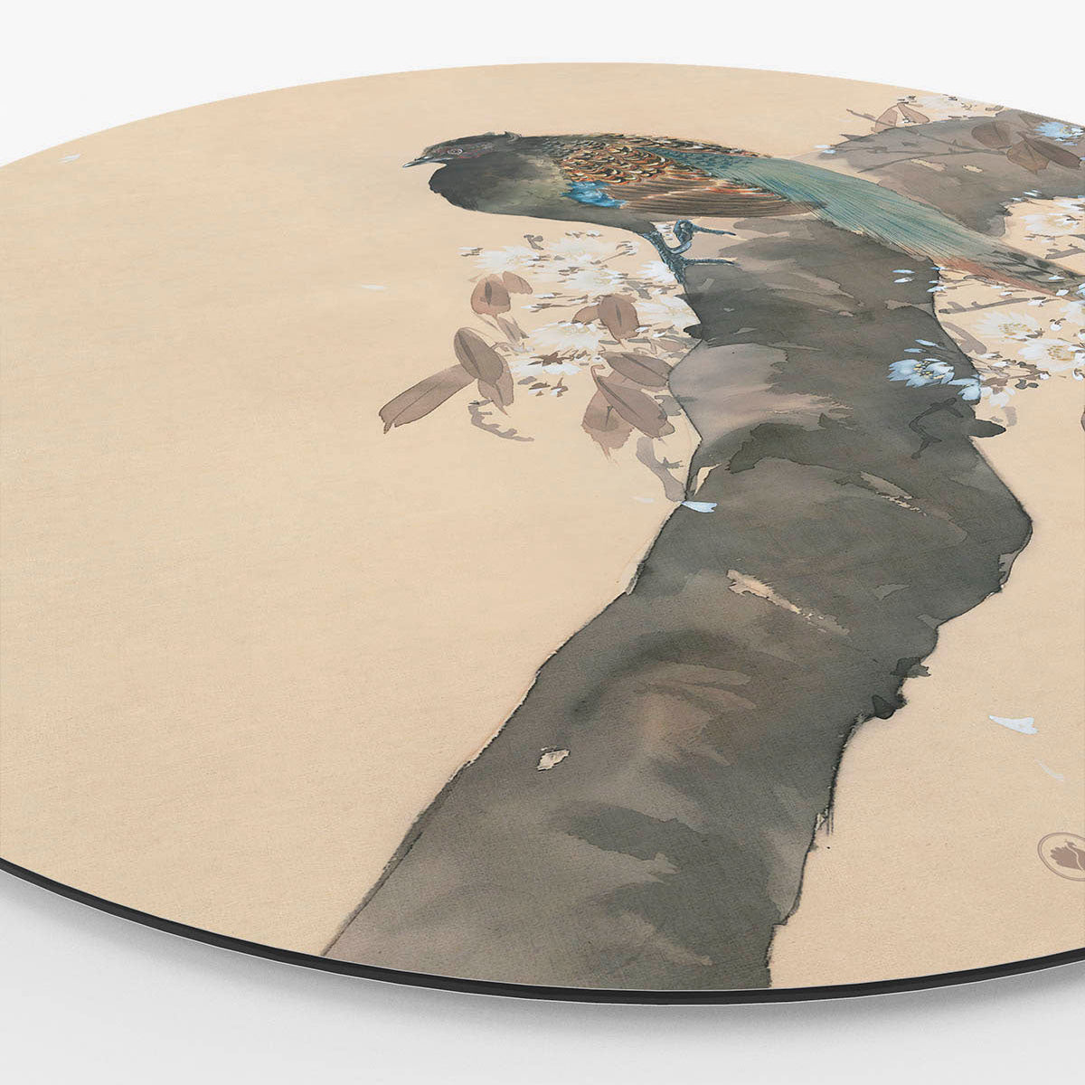 HIP ORNL Fazant op kersenbloesemtak Side