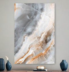Vierkante wanddecoratie met marmeren Onyx erop.
