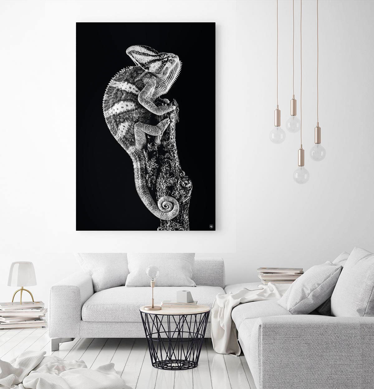Wanddecoratie Schilderij Kameleon
