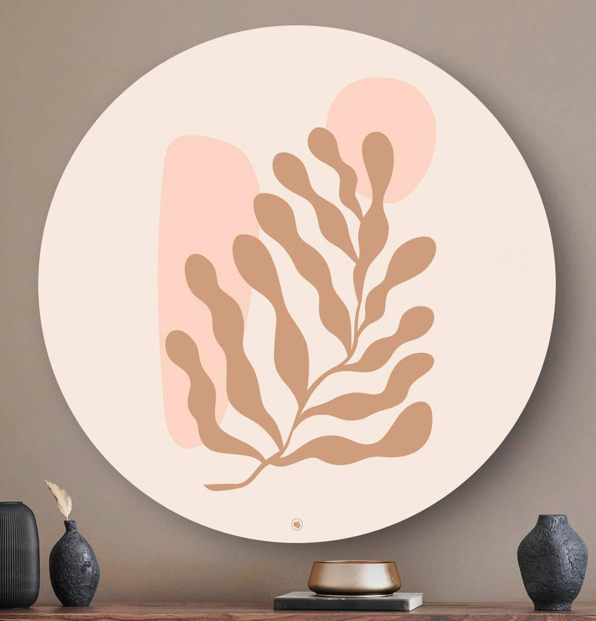 HIP ORGNL Fine-art Abstract Seaweed Wandcirkel
