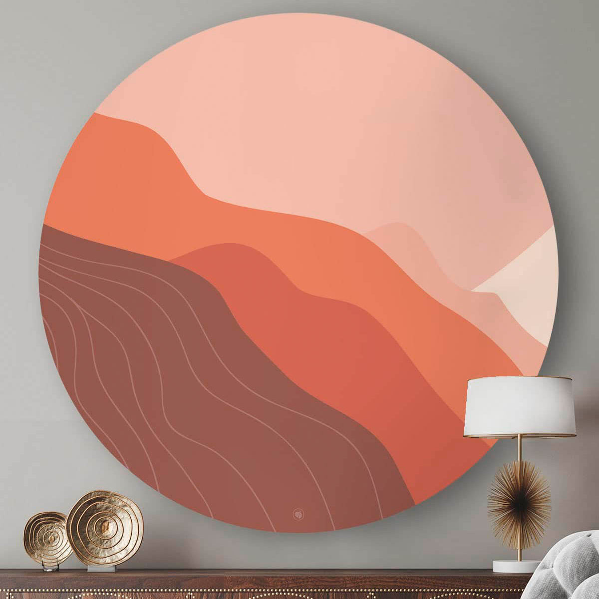 HIP ORGNL Fine-art Abstract Mountains Wandcirkel