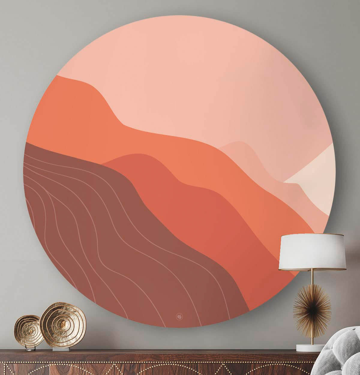 HIP ORGNL Fine-art Abstract Mountains Wandcirkel