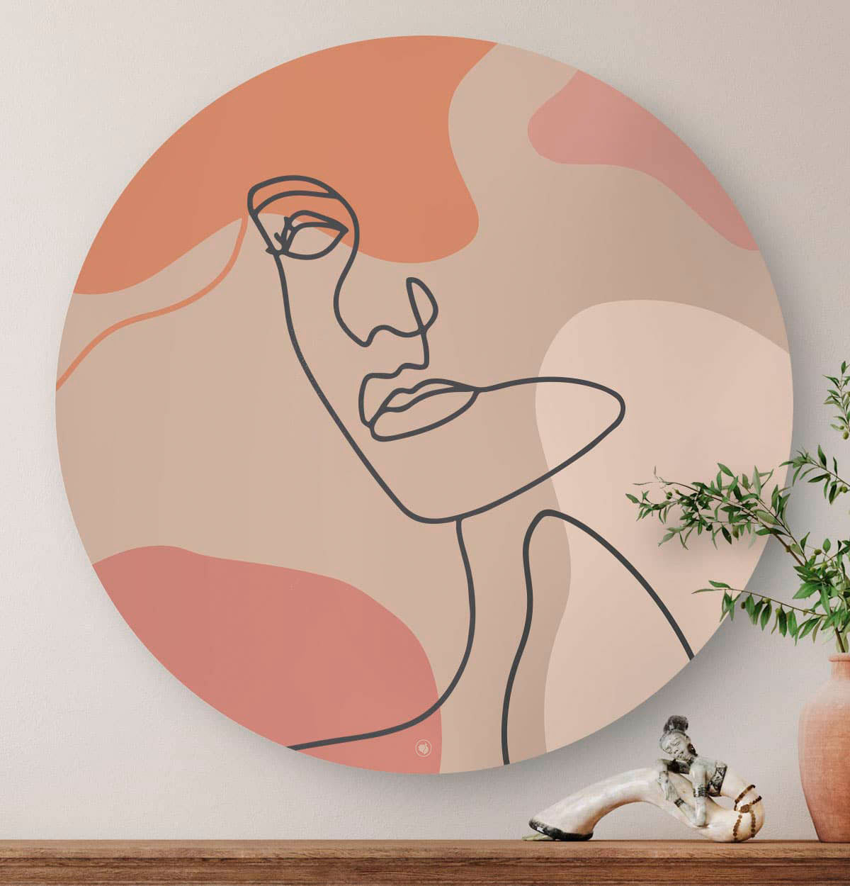 HIP ORGNL Fine Art Minimal Drawing Expression Wandcirkel
