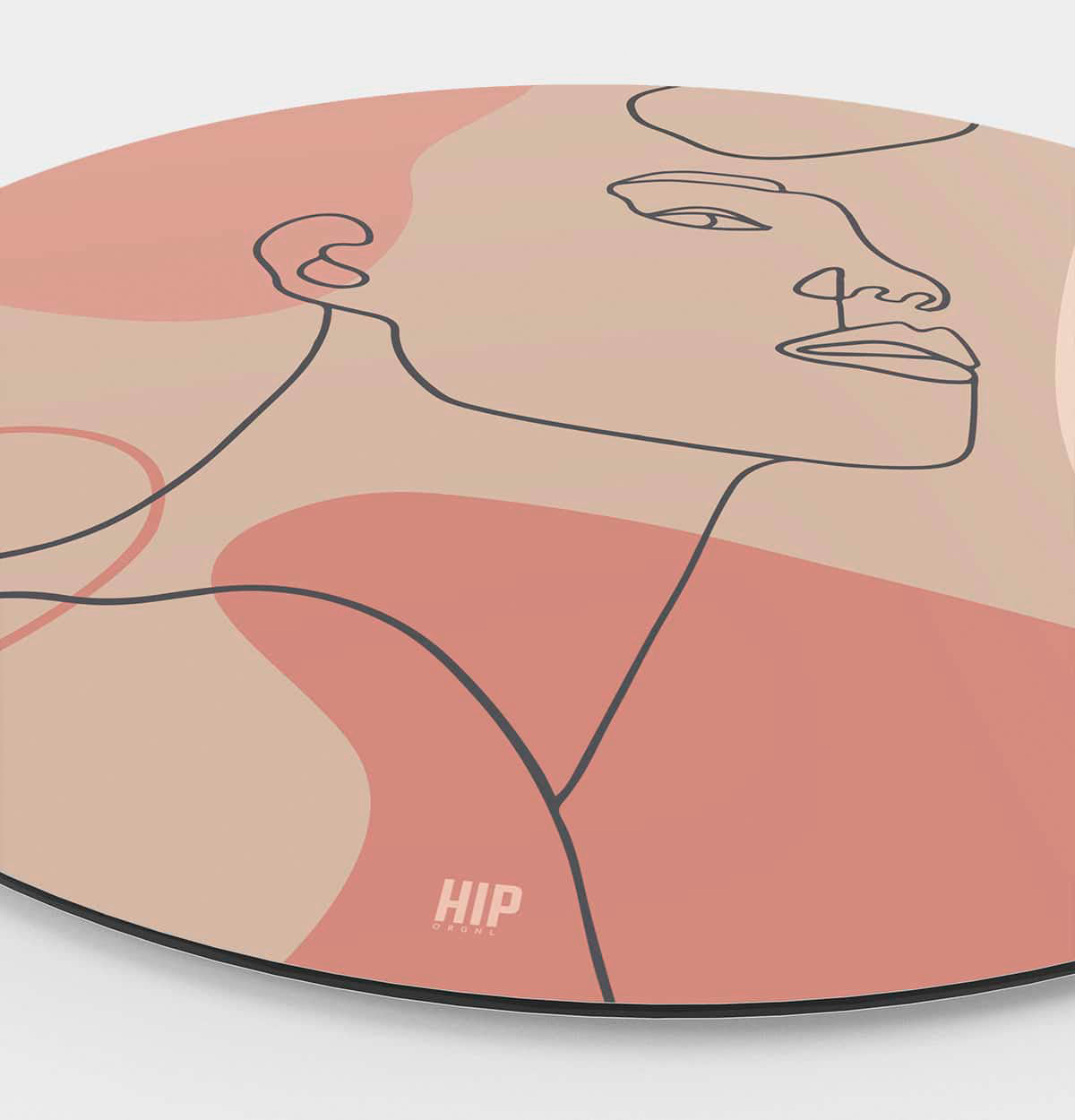 HIP ORGNL Fine Art Minimal Drawing Look Wandcirkel Side