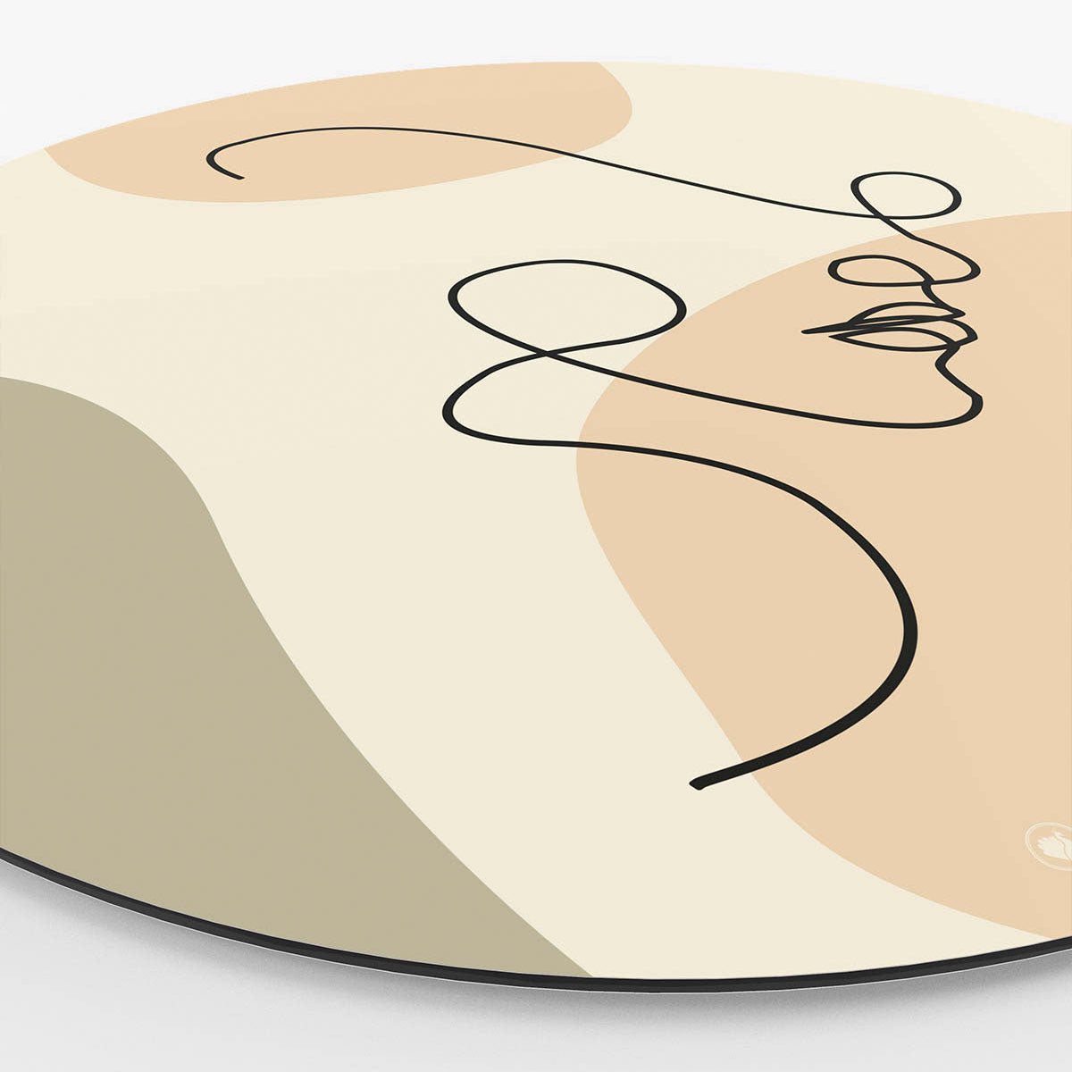 HIP ORGNL Fine Art Modern Face Contour Wandcirkel Side