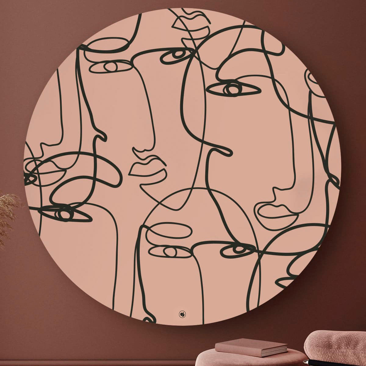 HIP ORGNL Fine Art Multiple Faces Wandcirkel