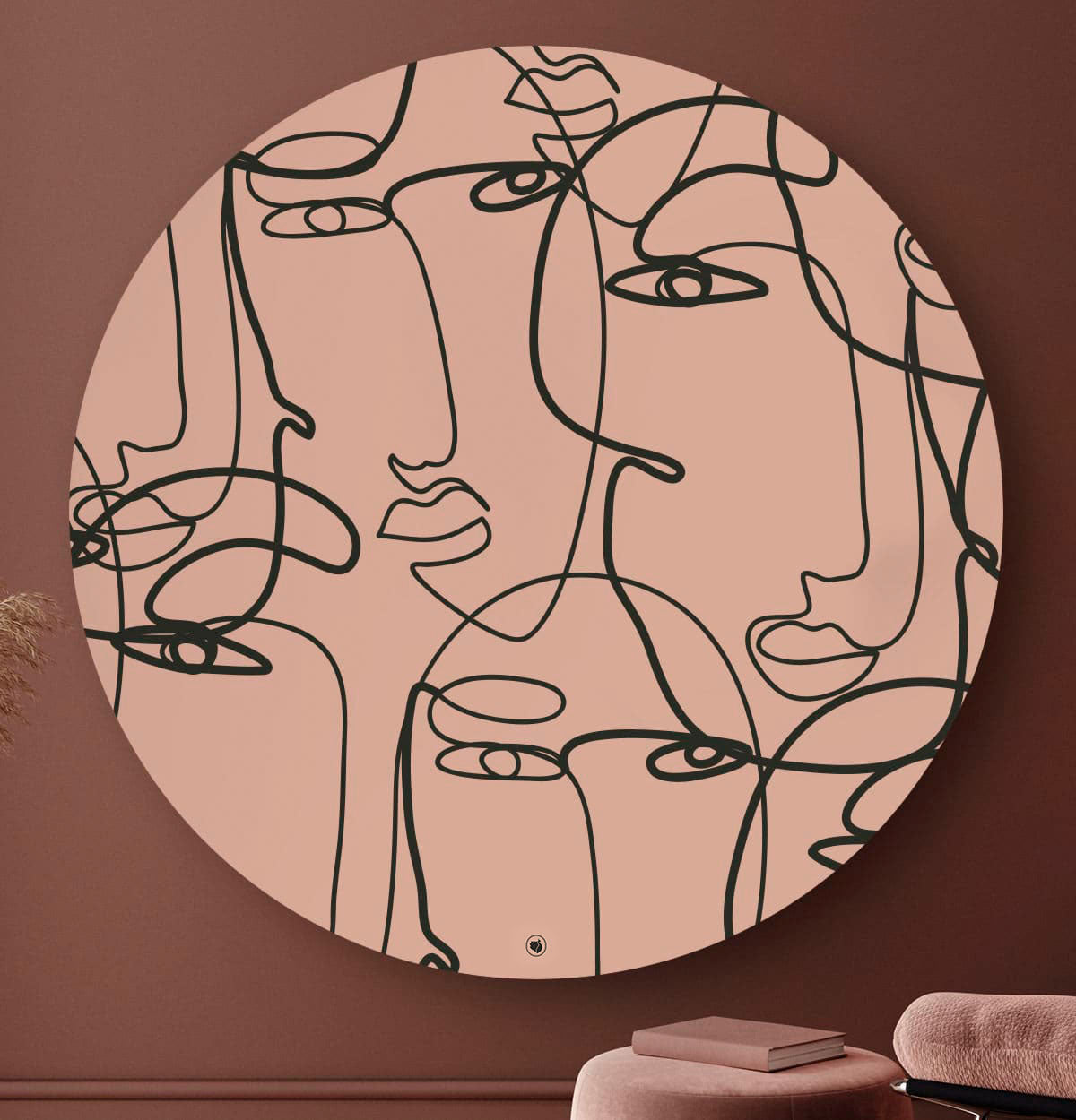 HIP ORGNL Fine Art Multiple Faces Wandcirkel