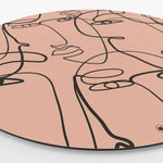 HIP ORGNL Fine Art Multiple Faces Wandcirkel Side