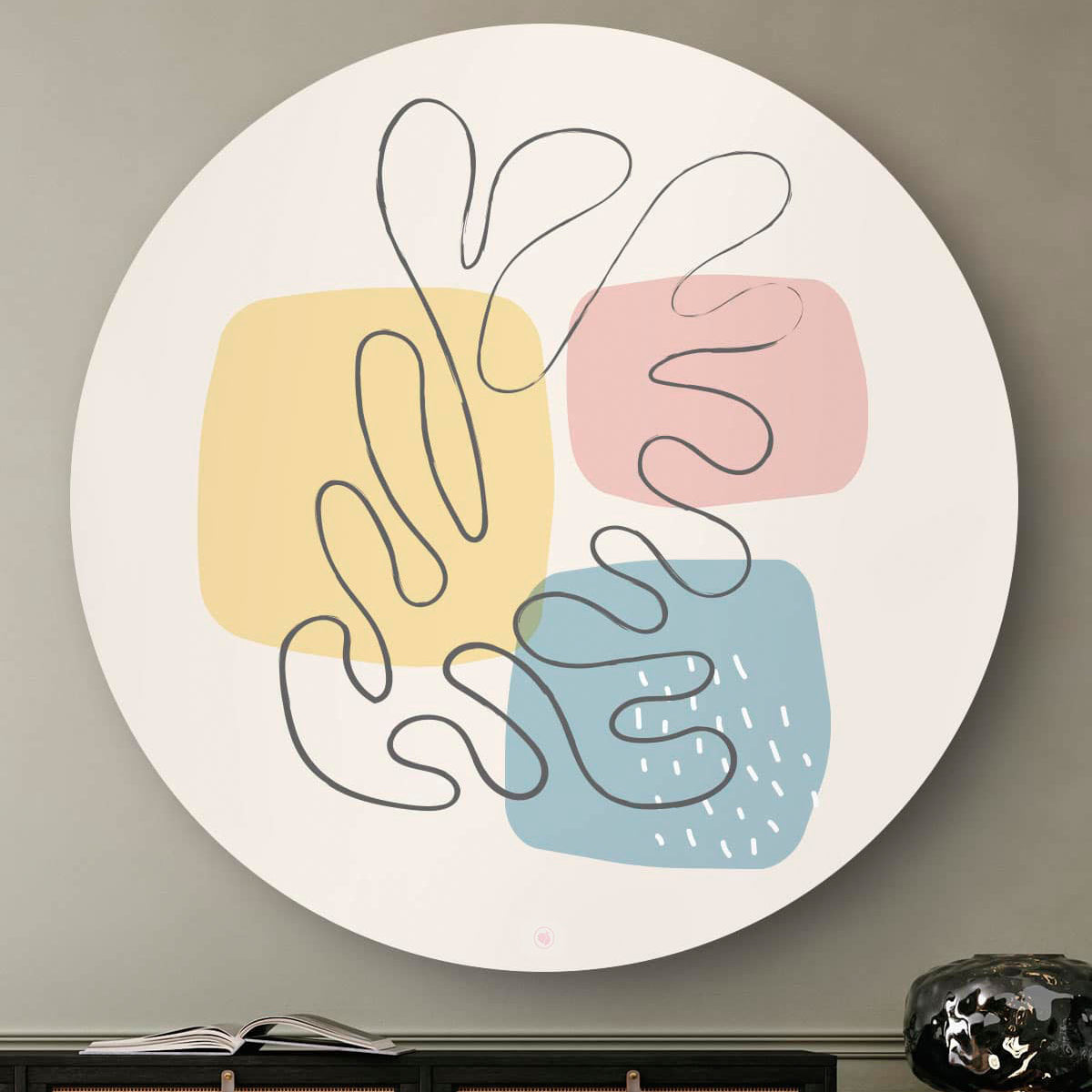 HIP ORGNL Fine Art Organic Shapes Wandcirkel